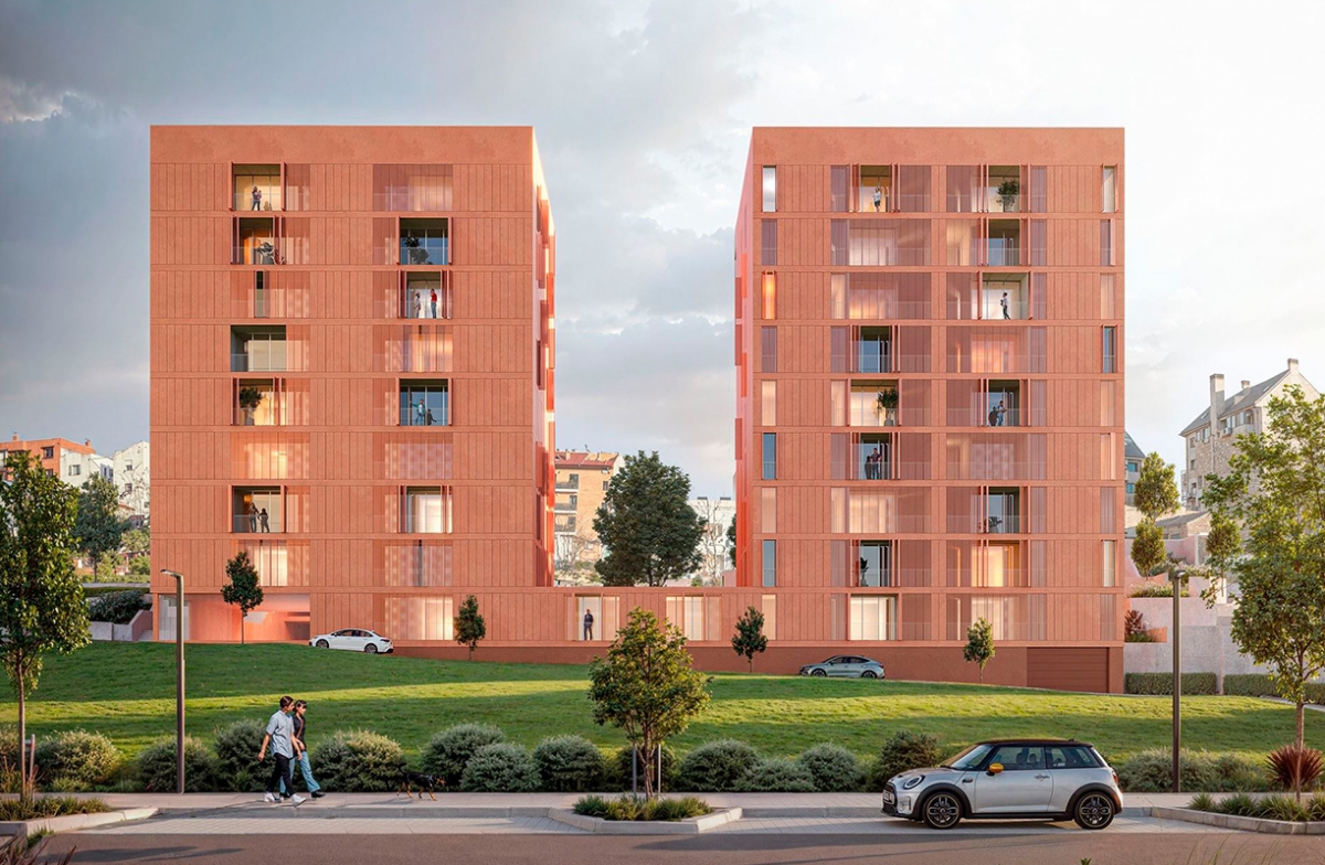 Concurso para 90 viviendas VPP--Madrid